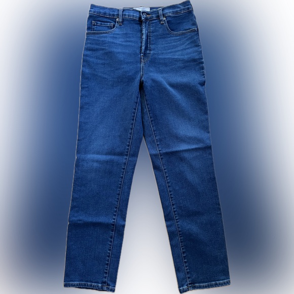 29 (6-8)👖Like New Everlane High Rise Slim Straight Cigarette Ankle Blue Jean 29 - Picture 17 of 17